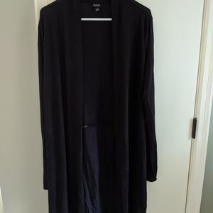 Long black cardigan